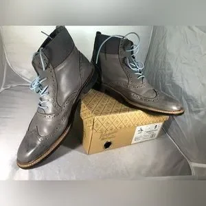 Original Penguin Grey Suede Wingtip Brogue High Original Penguin | Shoes | Original Penguin Grey Suede  main image 3